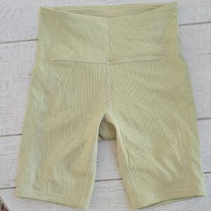 lululemon athletica Light Green Bike Shorts